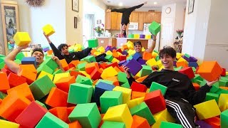 GYMNASTICS FOAM PIT IN HOUSE [upl. by Estrellita417]