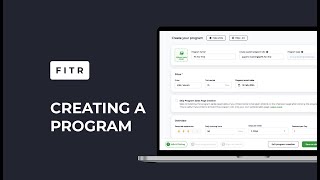 Creating a program on FITR [upl. by Bunch]