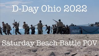 Worlds LARGEST DDay Reenactment POV DDay Ohio 2022 Saturday Landing Helmet Cam [upl. by Hildebrandt907]