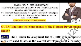 What are the components of the Human Development Index [upl. by Kinsley]