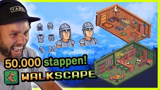 50000 stappen gezet door deze GAME  Walkscape 2 [upl. by Cannell]