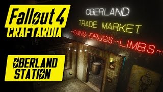 Oberland Trade Market amp Train Station  Fallout 4 Settlement Building  Oberland Station [upl. by Imugem]