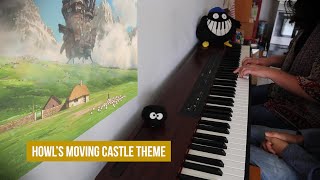 Howls moving castle  theme piano cover 4 hands 🎹 [upl. by Toma]