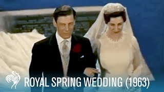 Royal Spring Wedding of Princess Alexandra 1963  British Pathé [upl. by Morel]