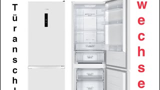 Kühlschrank Gorenje N619 Türanschlag wechseln Schritt für Schritt Anleitung [upl. by Eivad210]