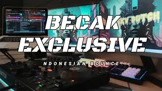 BECAK EXCLUSIVE REMIX MIXTAPE  INDONESIAN BOUNCE [upl. by Artinad421]