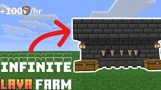 Infinite Lava Trick For Minecraft Pocket Edition 120  minecraftpe minecrafttipsandtricks [upl. by Atteuqcaj]