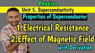 Effect of Magnetic field  Electrical Resistance Properties of Superconductor Btech 1st year [upl. by Grantley459]