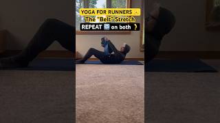 YOGA for RUNNERS 🏃 The “Belt” Stretch for hamstrings calves spine and hips [upl. by Bolitho]