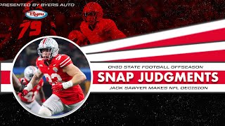 Snap Judgments Ohio State sack leader defensive leader Jack Sawyer returning for senior season [upl. by Bozuwa833]