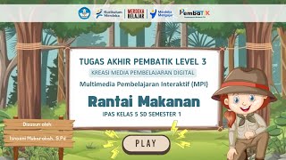 Tugas Akhir PembaTIK Level 3 Tahun 2023  Media Pembelajaran Interaktif MPI  Canva [upl. by Grew]