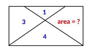 Find the missing area  A Very Nice Geometry Problem [upl. by Onnem]