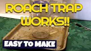 How to make a 1 Roach trap and end your bug problems for good [upl. by Enecnarf]