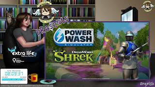 Extra Life 2024  Game 3  PowerWash Simulator  Part 34 Shrek DLC Map 1 [upl. by Yrolam486]