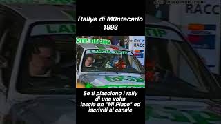 Partenze Montecarlo 1993 classicrally automobile rallycar [upl. by Mandeville]