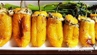 VEGAN RICOTTA AND RAPINI STUFFED PEPPERS  Connies RAWsome kitchen [upl. by Llerrod717]