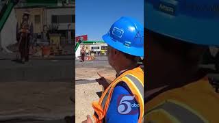 Giant loon sculpture being installed by Allianz Field [upl. by Oigaib]