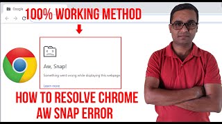 How To Fix Google Chrome AW Snap Error In Windows 10  Windows 7 [upl. by Oirasec]