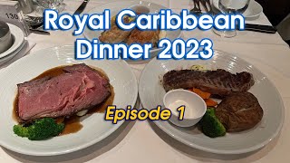 Royal Caribbean MDR Dinner Food Episode 1 Welcome Aboard amp Classic Entrees [upl. by Hendrix734]