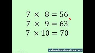 Tabla de multiplicar del 7 fácil y rápida [upl. by Vick]