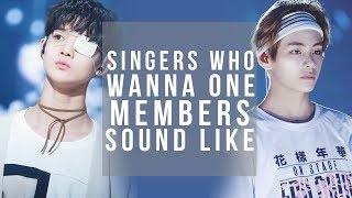 Singers Who WANNA ONE Members Sound Like Vocal Line [upl. by Riek72]