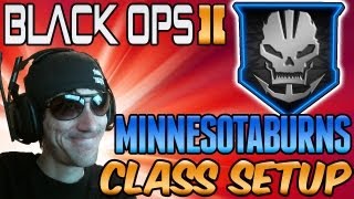 BO2  Your Favorite Youtubers Class Setup quotMinnesotaburns AKA OpTicBurnsyquot Black Ops 2  Chaos [upl. by Petulia]