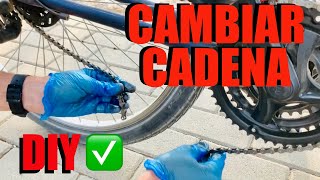 Como cambiar la cadena de tu bici fácil y rápido🚴‍♂️🔗bicicleta [upl. by Anawqahs]