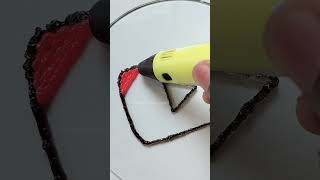 Making Youtube logo With 3D Pen ▶️ shorts [upl. by Schonthal]