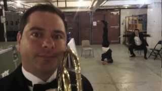 The National Brass Symposium Takes an Inside Look at the BSO Brass Warm Ups [upl. by Saeger455]