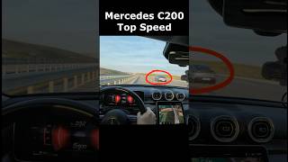 Mercedes C200 3100 devirde Top Speed Porsche Taycan kovalamaca [upl. by Jerrie]