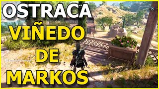 Localización OSTRACA Viñedo de Markos en Assassins Creed Odyssey [upl. by Ardnaek]