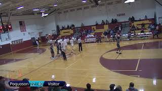 Poquoson Boys Basketball v Warhill [upl. by Gariepy662]