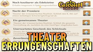 Genshin Impact  Alle Errungenschaften unter Theater der träumerischen Realität Reihe 1 freischalten [upl. by Nert]