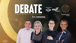 Debate com os candidatos a prefeito de Ponte Nova  Eleições 2024 [upl. by Nareht]