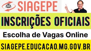 INSCRIÇÕES OFICIAIS PARA DESIGNAÇÃO CONTRATAÇÃO E CONVOCAÇÃO PUBLICADAS SIAGESPEEDUCACAOMGGOVBR [upl. by Forest234]