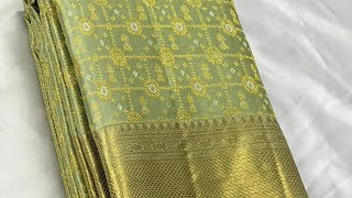 Kanchipuram handloom silk sarees WhatsApp 9847182015 kanchivaramsbyseethal trendingbridessaree [upl. by Asssilem]