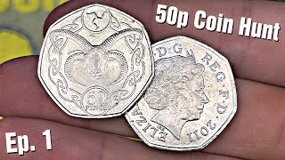 £250 50p Coin Hunt  Isle of Man 50p Found  Ep 1 [upl. by Gnouhp]