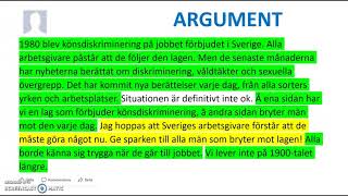 Argumenterande text  skriva [upl. by Nilde88]