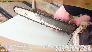 Stihl Carbide Tipped Saw Chain Review  Picco Duro 3 PD3 [upl. by Llenrod]