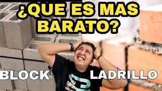 CONSTRUIR con BLOCK o con LADRILLO ¿QUE es MAS ECONOMICO para CONSTRUIR un CASA 2022🏡💲 [upl. by Leamhsi]