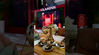 Clarins double serum launch  Clarins skincare 🌟 trending skincare shorts event news [upl. by Helmer]