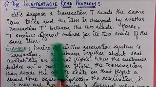 Unrepeatable Read Problem Transaction Concurrency Problem [upl. by Nnaeinahpets183]