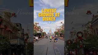 Lowest Crowds at Disney World Dates for November and December 2025 [upl. by Lancelot862]