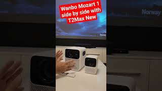 Wanbo Mozart 1 side by side with T2Max New wanbo tv projector how review 4k technologygamer [upl. by Nannarb]