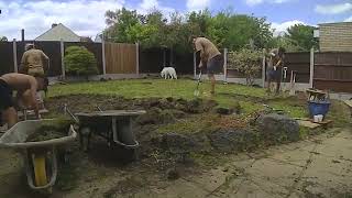 TimeLapse Lawn amp Garden Makeover  5 days in 3 minutes [upl. by Henarat]