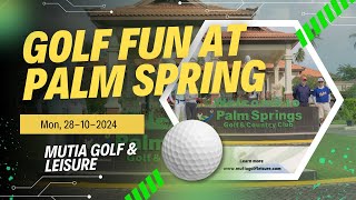 Golf fun at Palm Springs ⛳️ Mon 28102024 Stunning views breezy weather amp free photos [upl. by Thormora]