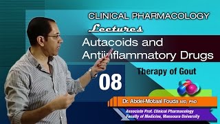 Lecture 08 Ar  Drug therapy of gout [upl. by Llyrehc]