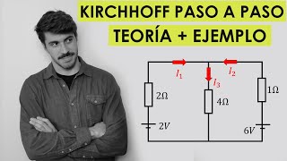 Leyes de Kirchhoff mallas y nodos Ejercicio Resuelto Paso a Paso  Teoría Resolución de Circuitos [upl. by Enale608]