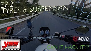 Royal Enfield Interceptor 650 Project EP 2  Wide Tyres amp YSS Suspension [upl. by Cirala]