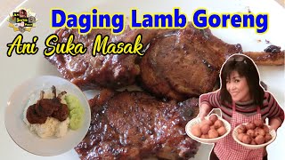 Cara memasak Daging Lamb Goreng Daging Domba Sedaaap [upl. by Minnie]